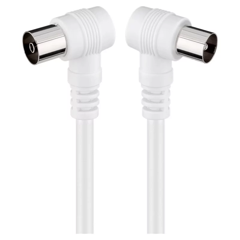 Kontrolsat - Goobay TV Antenna Cable Male to Female 90° - 1.5M (Ref: 11520) Kontrolsat - Goobay TV Antenna Cable Male to Female 90° - 1.5M (Ref: 11520)