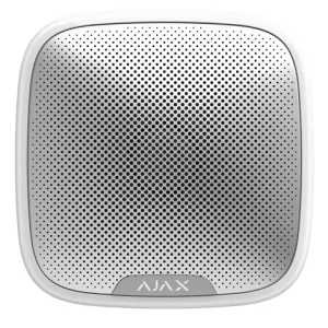 Kontrolsat - AJAX StreetSiren Wireless Siren (113dB Outdoor - Wireless - White)