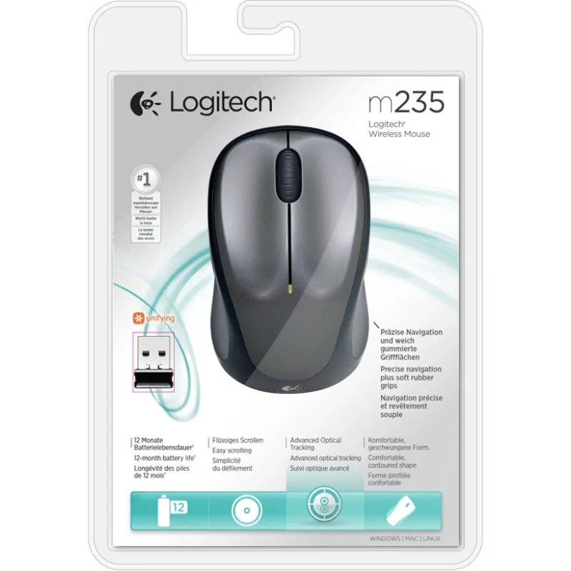 Kontrolsat - Logitech Gaming Mouse M253 (1000 DPI - Wireless - Grey)