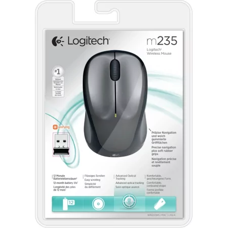 Kontrolsat - Rato Gaming Logitech M253 (1000 DPI - Wireless - Cinzento) Kontrolsat - Rato Gaming Logitech M253 (1000 DPI - Wireless - Cinzento)