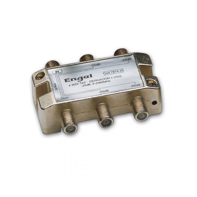 Kontrolsat - Repartidor 4 saídas- 5-2400Mhz-25dB- AXIL