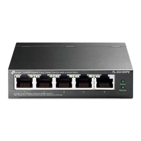 Kontrolsat - Switch POE 5 Portas Metálico TP-Link - TL-SG105PE - Gigabit Kontrolsat - Switch POE 5 Portas Metálico TP-Link - TL-SG105PE - Gigabit