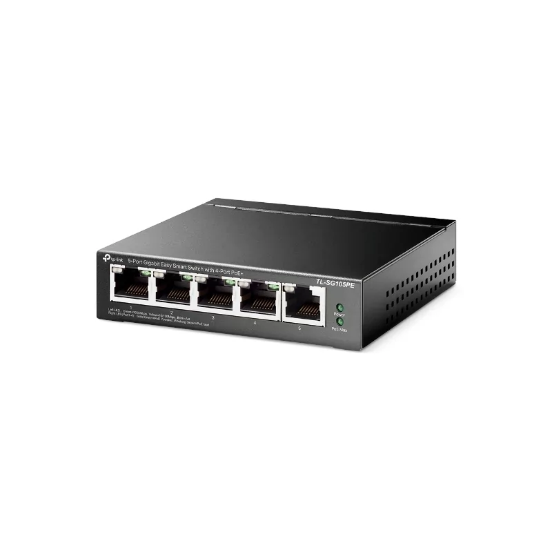 Kontrolsat - Switch POE 5 Portas Metálico TP-Link - TL-SG105PE - Gigabit
