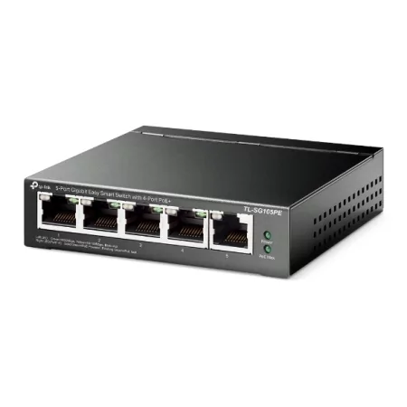 Kontrolsat - Switch POE 5 Portas Metálico TP-Link - TL-SG105PE - Gigabit Kontrolsat - Switch POE 5 Portas Metálico TP-Link - TL-SG105PE - Gigabit