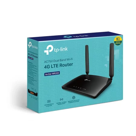Kontrolsat - Router 4G LTE Wi-Fi Archer MR200 AC750 Dual Band com 2 Antenas e OneMesh™ - TP-Link