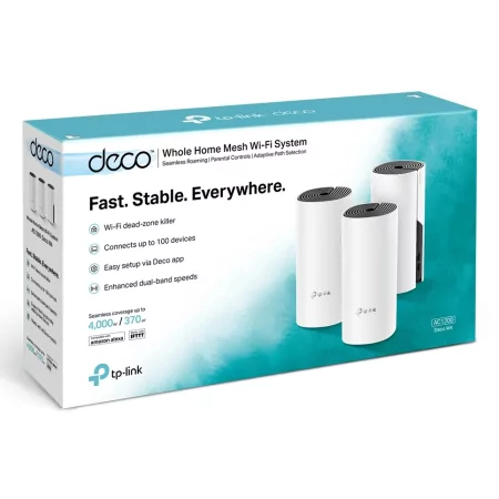 Kontrolsat - TP-Link Deco M4 (Pack 3) - Whole Home Mesh - Wi-Fi - AC1200 Kontrolsat - TP-Link Deco M4 (Pack 3) - Whole Home Mesh - Wi-Fi - AC1200