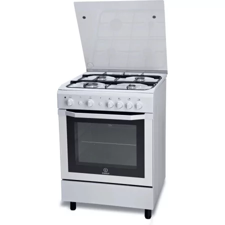 Kontrolsat - Indesit Natural Gas Monoblock Stove - 4 Burners - 60cm - White - I6GG1F(W)/I Kontrolsat - Indesit Natural Gas Monoblock Stove - 4 Burners - 60cm - White - I6GG1F(W)/I