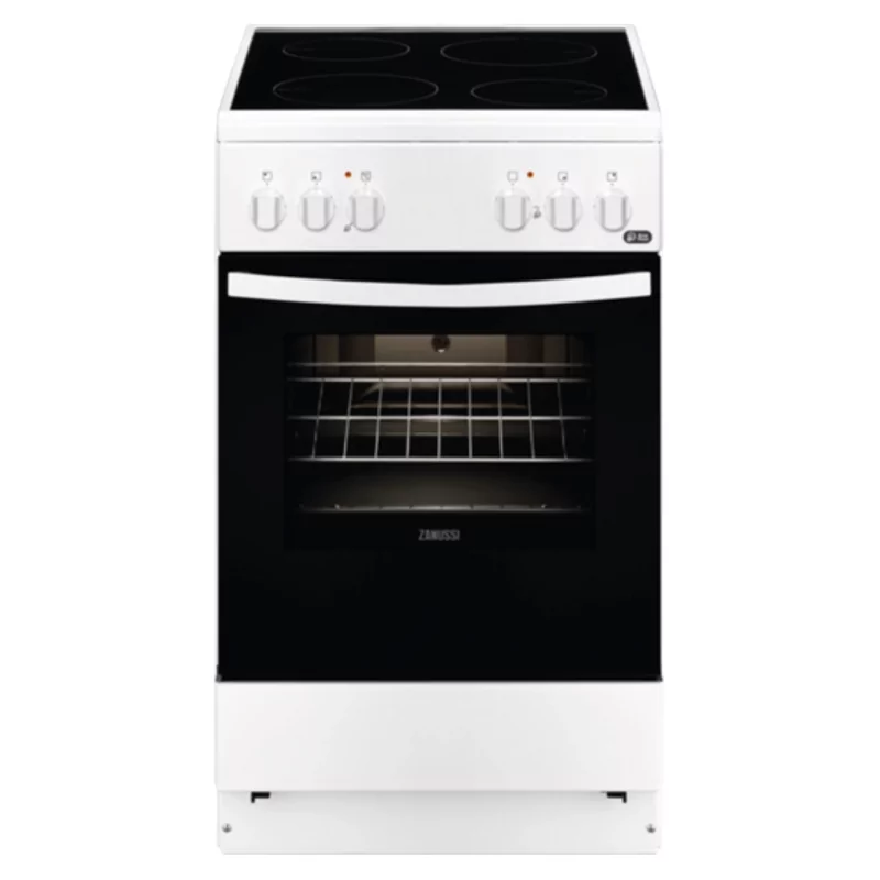 Kontrolsat - Fogão Vitrocerâmica Zanussi - 4 Zonas - 58L - Branco - ZCV540G1WA Kontrolsat - Fogão Vitrocerâmica Zanussi - 4 Zonas - 58L - Branco - ZCV540G1WA