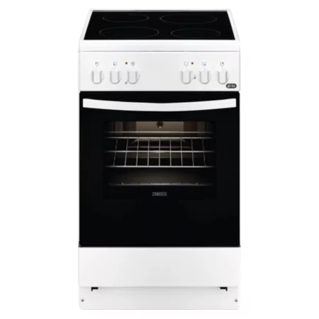Kontrolsat - Vitroceramic Stove Zanussi - 4 Zones - 58L - White - ZCV540G1WA Kontrolsat - Vitroceramic Stove Zanussi - 4 Zones - 58L - White - ZCV540G1WA