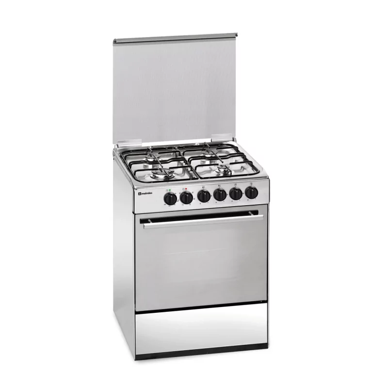 Kontrolsat - Fogão Monobloco Gás Butano Meireles - 4 Queimadores - 55L - 60cm - Inox - E-602-X Kontrolsat - Fogão Monobloco Gás Butano Meireles - 4 Queimadores - 55L - 60cm - Inox - E-602-X