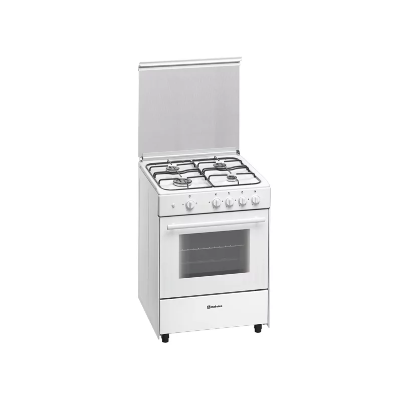 Kontrolsat - Meireles Butane Gas Monobloc Stove - 4 Burners - 60cm - 49L - White - G 600 W Kontrolsat - Meireles Butane Gas Monobloc Stove - 4 Burners - 60cm - 49L - White - G 600 W