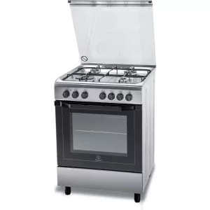 Kontrolsat - Fogao Monobloco Gás Natural Indesit - 4 Queimadores - 60cm - 59L - Inox - I6TMH2AF(X)/I