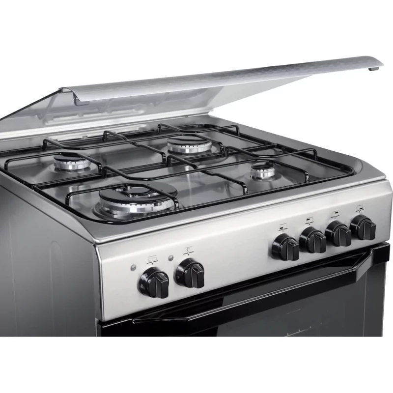 Kontrolsat - Indesit Natural Gas Monoblock Stove - 4 Burners - 60cm - 59L - Stainless Steel - I6TMH2AF(X)/I