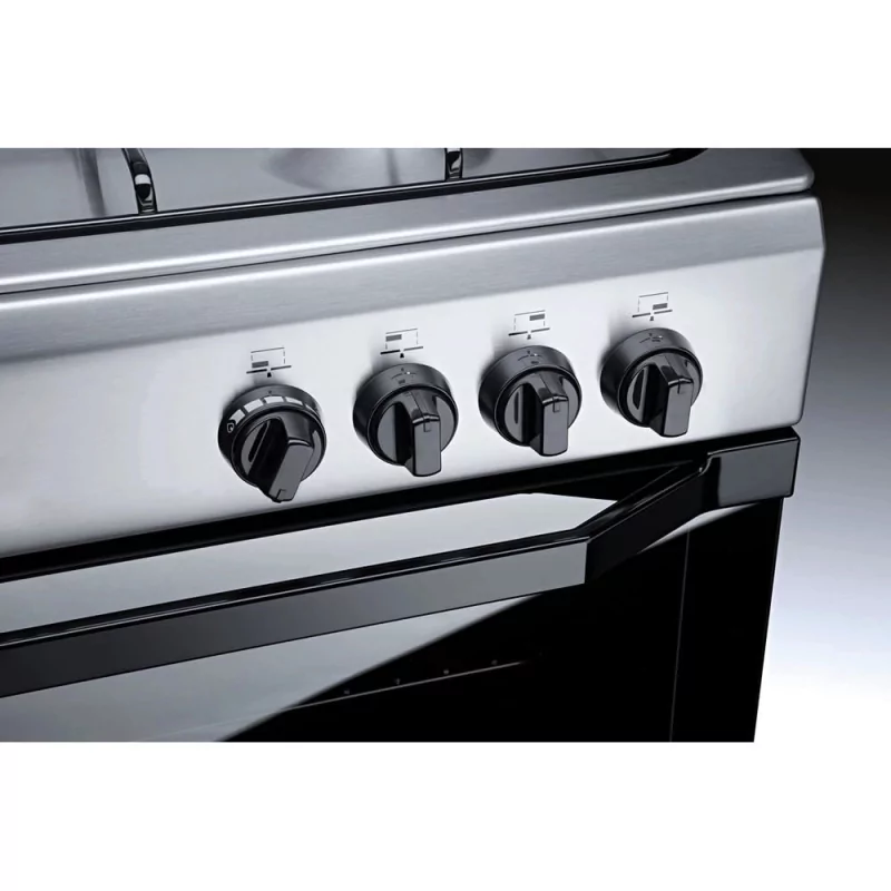Kontrolsat - Indesit Natural Gas Monoblock Stove - 4 Burners - 60cm - 59L - Stainless Steel - I6TMH2AF(X)/I