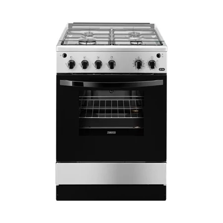 Kontrolsat - Zanussi Monobloc Butane Gas Stove - 4 Burners - 60cm - 53L - Stainless Steel - ZCG61281XA Kontrolsat - Zanussi Monobloc Butane Gas Stove - 4 Burners - 60cm - 53L - Stainless Steel - ZCG61281XA