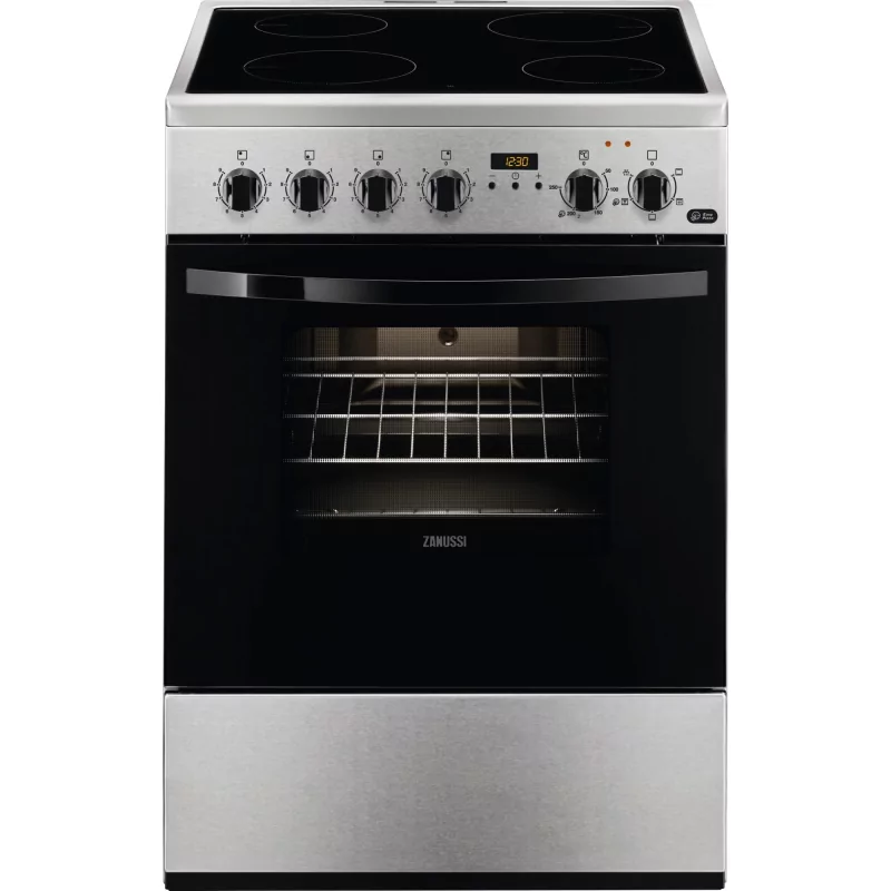 Kontrolsat - Vitroceramic Stove Zanussi - 4 Zones - 54L - Stainless Steel - ZCV65311XA Kontrolsat - Vitroceramic Stove Zanussi - 4 Zones - 54L - Stainless Steel - ZCV65311XA