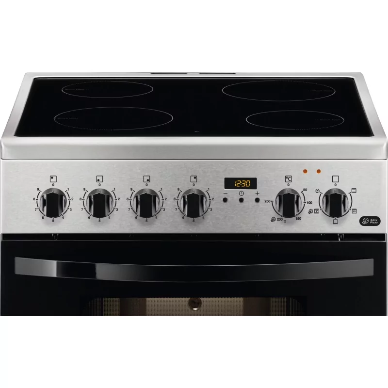 Kontrolsat - Vitroceramic Stove Zanussi - 4 Zones - 54L - Stainless Steel - ZCV65311XA