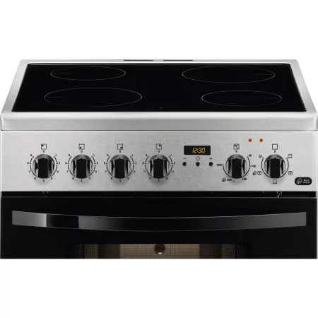 Kontrolsat - Vitroceramic Stove Zanussi - 4 Zones - 54L - Stainless Steel - ZCV65311XA Kontrolsat - Vitroceramic Stove Zanussi - 4 Zones - 54L - Stainless Steel - ZCV65311XA
