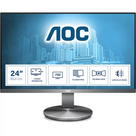 Kontrolsat - Monitor IPS LED 23.8" AOC - I2490VXQ/BT - 60Hz Full HD Kontrolsat - Monitor IPS LED 23.8" AOC - I2490VXQ/BT - 60Hz Full HD