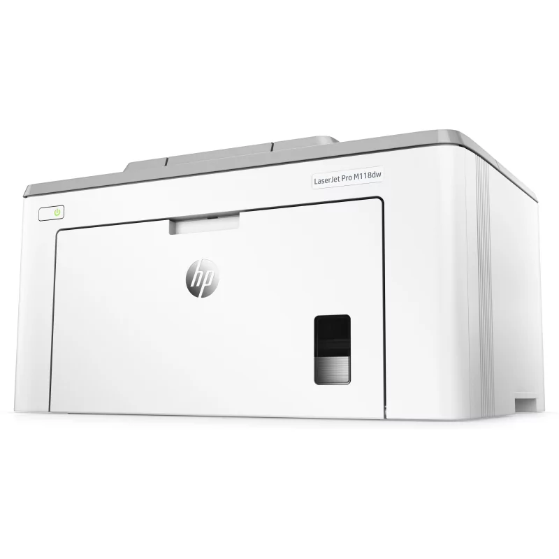 Kontrolsat - HP LaserJet Pro M118DW Printer - Wireless, 28ppm, 1200dpi, Grey/White