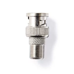 Kontrolsat - Nedis F/BNC Male Adapter CSGP41965ME - 10 Pack, Nickel Plated Metallic
