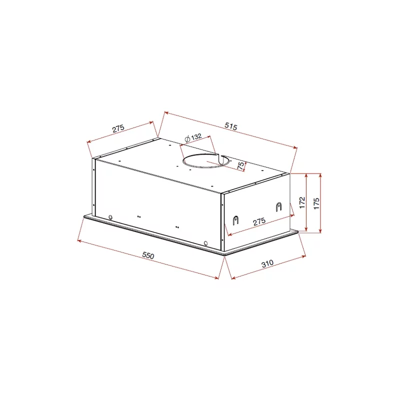Kontrolsat - Exaustor Encastrar TEKA GFG 2 - 388 m³/h, Preto Kontrolsat - Exaustor Encastrar TEKA GFG 2 - 388 m³/h, Preto