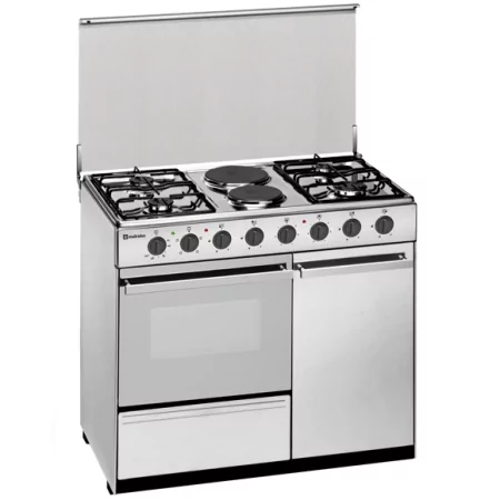 Kontrolsat - Meireles Gas Stove - 4 Burners - 59L - Stainless Steel - E 920 X