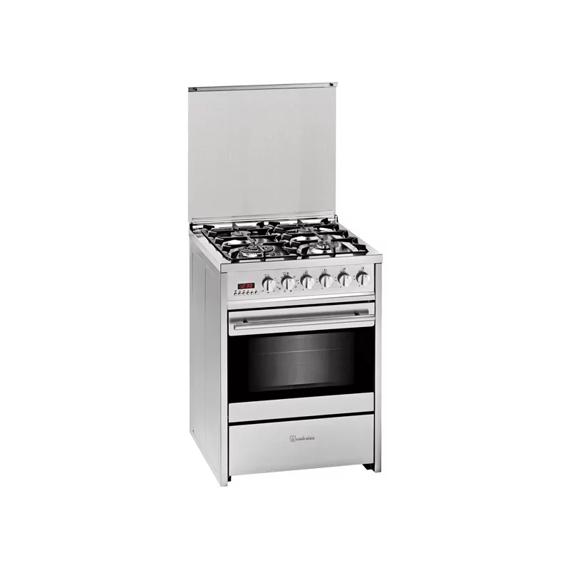 Kontrolsat - Fogão a Gás Meireles Monza - 4 Queimadores - 55L - Inox - E 610 X - Gás Natural