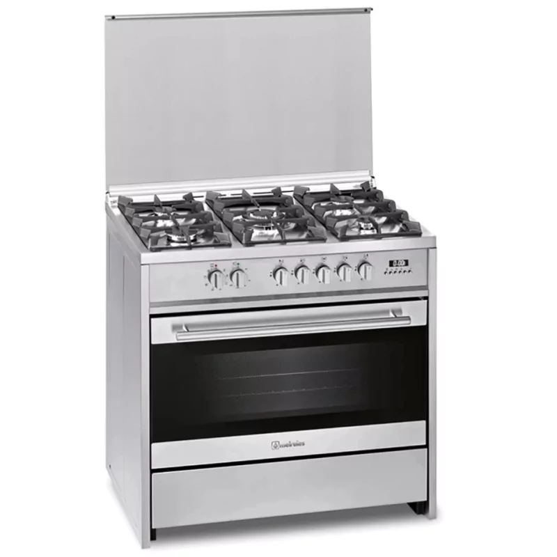 Kontrolsat - Fogão Misto Meireles - 121L - 5 Queimadores - Inox - E 916 X NAT Kontrolsat - Fogão Misto Meireles - 121L - 5 Queimadores - Inox - E 916 X NAT