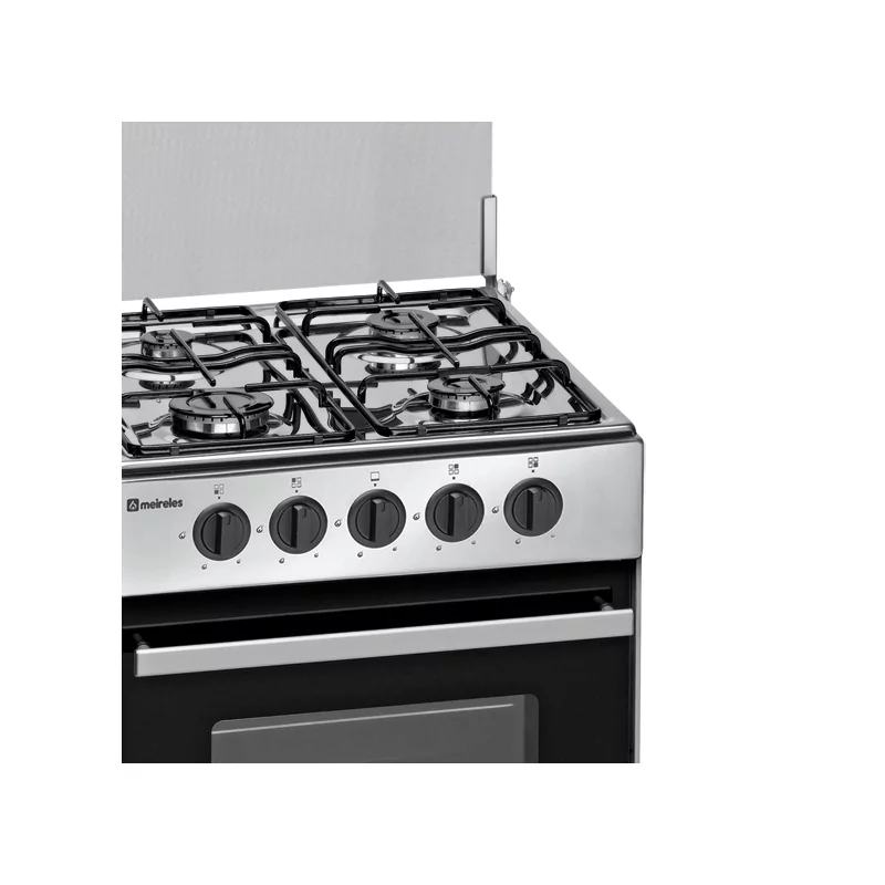 Kontrolsat - Meireles Gas Stove - 55L - 4 Burners - Stainless Steel - N 500 X