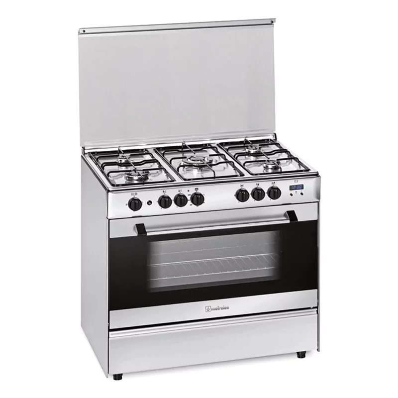Kontrolsat - Fogão a Gás Meireles M 900 X NAT (5 Queimadores - 128L - Classe A - Inox - Gás Natural) Kontrolsat - Fogão a Gás Meireles M 900 X NAT (5 Queimadores - 128L - Classe A - Inox - Gás Natural)