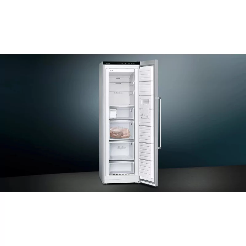 Kontrolsat - Congelador Vertical SIEMENS iQ500 GS36NAIDP - No Frost 242L, Inox