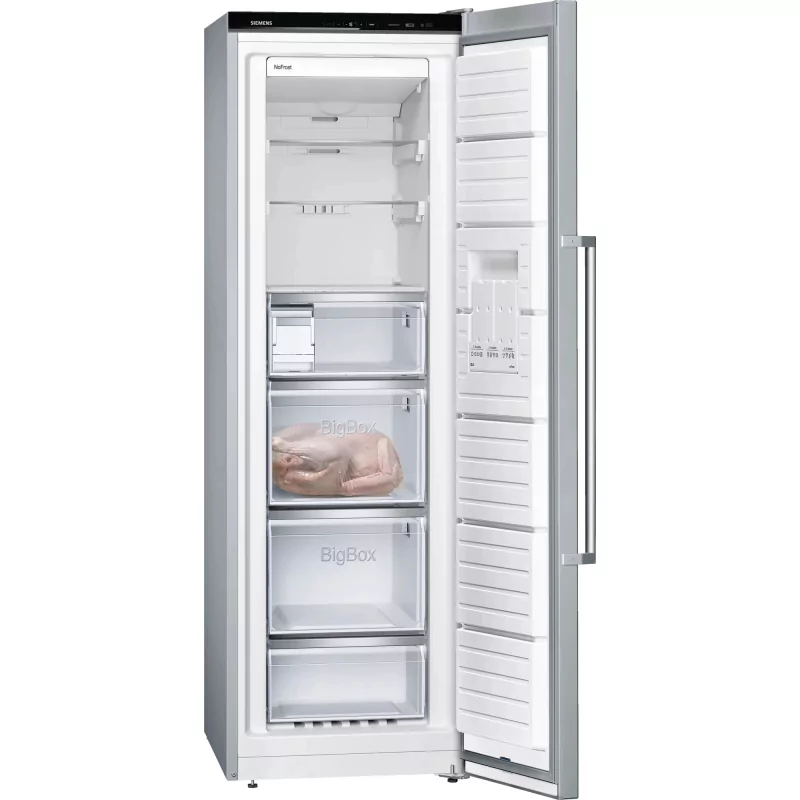 Kontrolsat - Congelador Vertical SIEMENS iQ500 GS36NAIDP - No Frost 242L, Inox