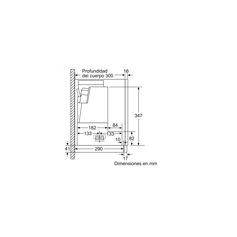 Kontrolsat - Siemens iQ300 LI-67-SA-531 Hood - 399 m³/h, Silver