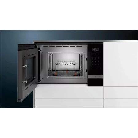 Kontrolsat - Microondas Embutido SIEMENS BE-525-LMS-0 (20 L - Com Grill - Preto/Inox) Kontrolsat - Microondas Embutido SIEMENS BE-525-LMS-0 (20 L - Com Grill - Preto/Inox)