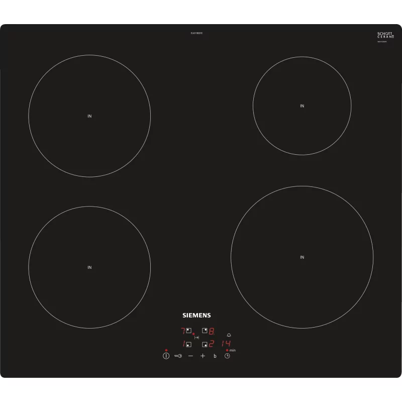 Kontrolsat - Siemens Induction Hob EU611BEB1E - 4 Zones, Boost, Black