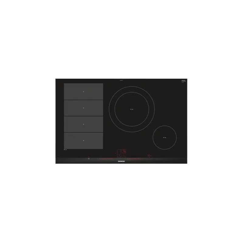 Kontrolsat - Siemens Induction Hob EX-875-LEC-1-E - 4 Zones with Boost, Black/Stainless Kontrolsat - Siemens Induction Hob EX-875-LEC-1-E - 4 Zones with Boost, Black/Stainless