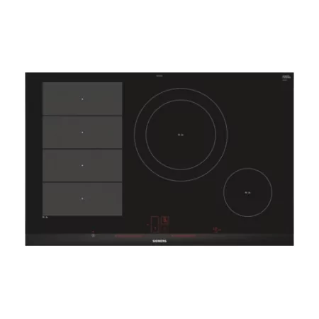 Kontrolsat - Siemens Induction Hob EX-875-LEC-1-E - 4 Zones with Boost, Black/Stainless Kontrolsat - Siemens Induction Hob EX-875-LEC-1-E - 4 Zones with Boost, Black/Stainless