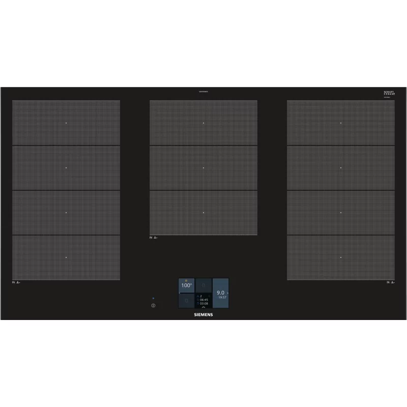 Kontrolsat - Siemens Induction Hob EX-975-KXW-1-E - 5 Zones, 11100W, Black Kontrolsat - Siemens Induction Hob EX-975-KXW-1-E - 5 Zones, 11100W, Black