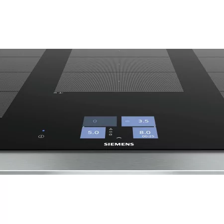 Kontrolsat - Siemens Induction Hob EX-975-KXW-1-E - 5 Zones, 11100W, Black Kontrolsat - Siemens Induction Hob EX-975-KXW-1-E - 5 Zones, 11100W, Black