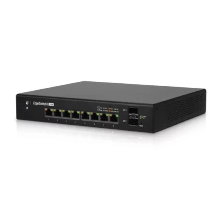 Kontrolsat - Ubiquiti Switch EdgeSwitch 8 PoE Gigabit - 8 Portas - 150W 24V - ES-8-150W Kontrolsat - Ubiquiti Switch EdgeSwitch 8 PoE Gigabit - 8 Portas - 150W 24V - ES-8-150W