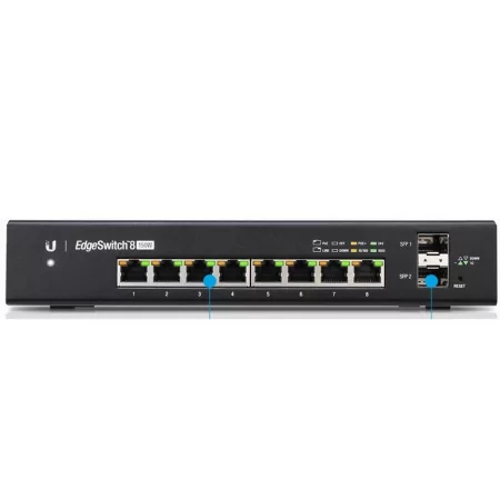 Kontrolsat - Ubiquiti Switch EdgeSwitch 8 PoE Gigabit - 8 Ports - 150W 24V - ES-8-150W Kontrolsat - Ubiquiti Switch EdgeSwitch 8 PoE Gigabit - 8 Ports - 150W 24V - ES-8-150W
