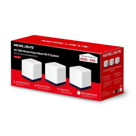 Kontrolsat - Mercusys H50G Mesh Router - Whole Mesh Pack 3 - AC1900 Kontrolsat - Mercusys H50G Mesh Router - Whole Mesh Pack 3 - AC1900