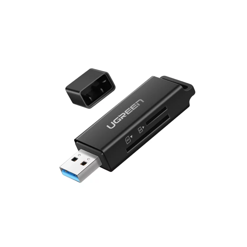 Kontrolsat - Leitor USB de Cartão SD/MicroSD CM104 UGREEN Kontrolsat - Leitor USB de Cartão SD/MicroSD CM104 UGREEN