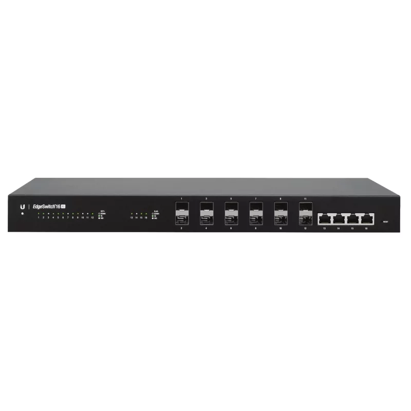 Kontrolsat - Switch de Rede Ubiquiti Networks EdgeSwitch 16 XG | Branco Kontrolsat - Switch de Rede Ubiquiti Networks EdgeSwitch 16 XG | Branco