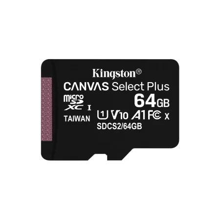 Kontrolsat - Kingston 64GB MicroSDXC Canvas Select Plus Class10 UHS-I + Adaptador Kontrolsat - Kingston 64GB MicroSDXC Canvas Select Plus Class10 UHS-I + Adaptador