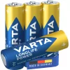 VARTA Longlife AA Batteries (Ref: 38430) - Maximum Durability, Blue/Gold