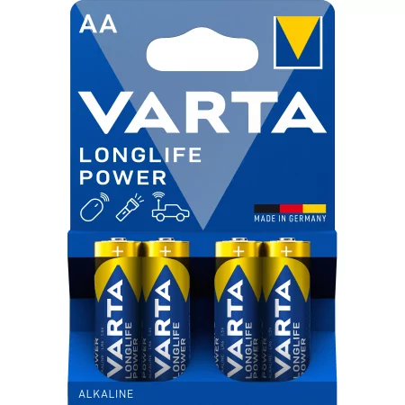 Kontrolsat - Pilhas Varta Longlife AA (Ref: 38430) - Máxima Durabilidade, Azul/Dourado Kontrolsat - Pilhas Varta Longlife AA (Ref: 38430) - Máxima Durabilidade, Azul/Dourado