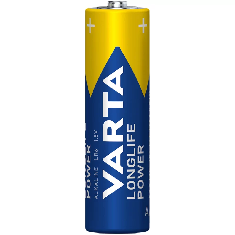 Kontrolsat - Pilhas Varta Longlife AA (Ref: 38430) - Máxima Durabilidade, Azul/Dourado