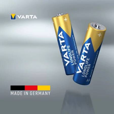 Kontrolsat - VARTA Longlife AA Batteries (Ref: 38430) - Maximum Durability, Blue/Gold Kontrolsat - VARTA Longlife AA Batteries (Ref: 38430) - Maximum Durability, Blue/Gold